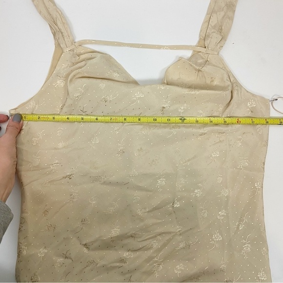 Tularosa Collette Bias Top in Khaki - Picture 7 of 8